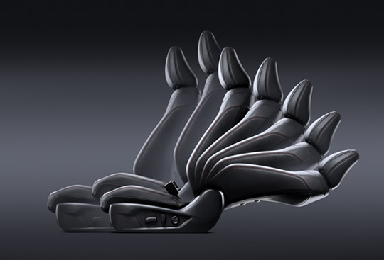 เบาะที่นั่งคนขับไฟฟ้าปรับได้ 10 ทิศทาง