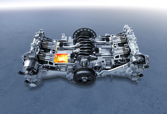 Subaru BOXER水平對向引擎