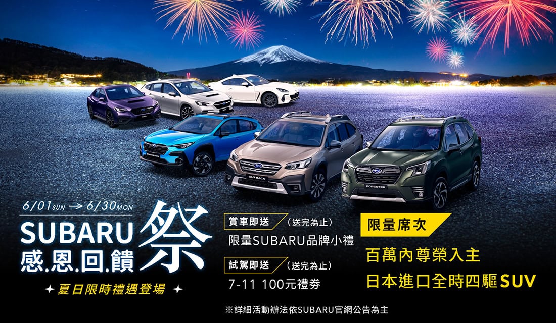 「五月試駕祭」試乘抽獎結果公布 